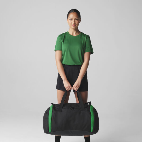 BG572 Teamwear Holdall - Black - Green (Ecommerce Shot)